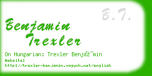 benjamin trexler business card